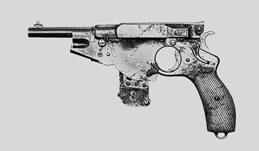 Пистолет Bornheim No. 3 Extended. Изображение из "Книги оружия"