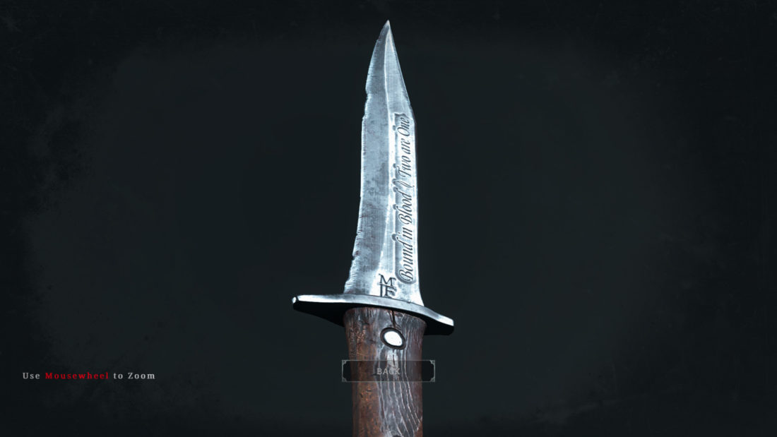 Легендарное оружие Blood Oath (нож) в Hunt: Showdown