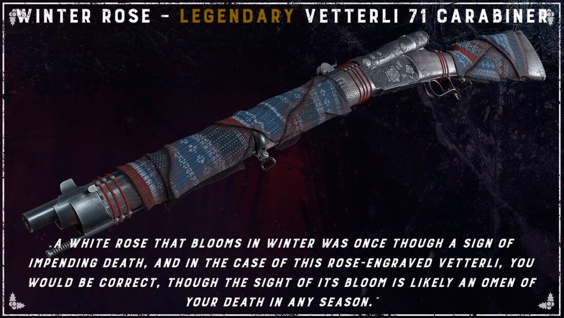 Легендарный облик Winter Rose для Vetterli 71 Karabiner