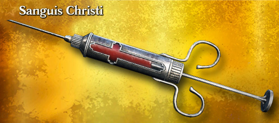 Легендарное снаряжение Sanguis Christi (Weak Vitality Shot)